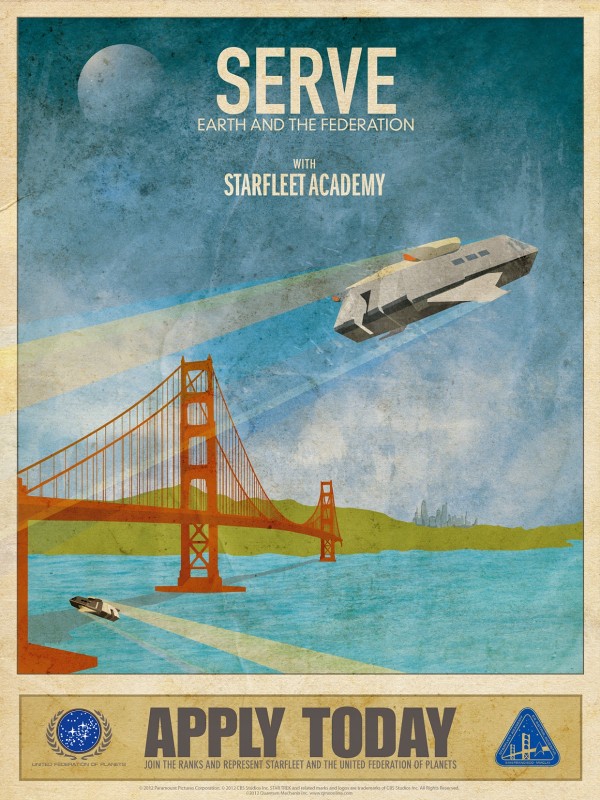 Serve Earth and The Federation with Starfleet Academy by VINTAGE POSTER